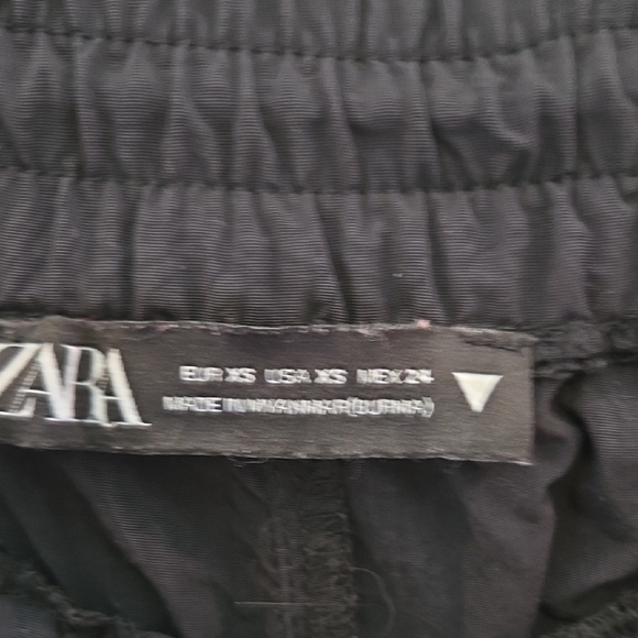 Zara Women Track Suit With Cropped Bomber Jacket & Cargo Pants XS Black - Picture 10 of 16